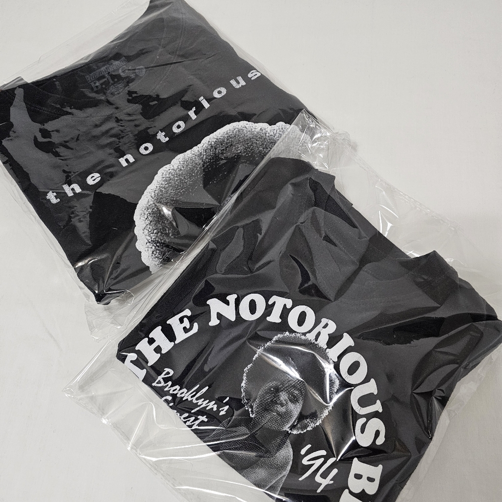 The Notorious B.I.G. & Baby B.I.G. T-shirts  Women's 2x & Kid's 4t Black - Picture 6 of 6